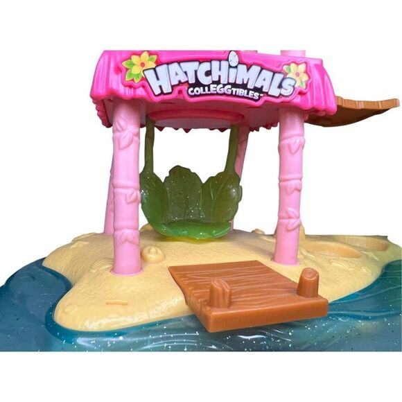 Hatchimals Colleggtibles Tropical Party Set Waterfall Tiki Stage Playset Sounds - Picture 3 of 6